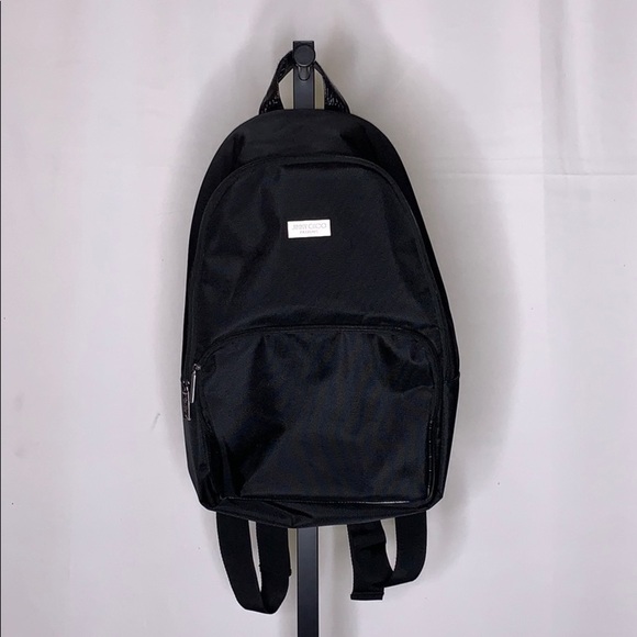 NWOT Jimmy Choo Parfums unisex black backpack main image 4